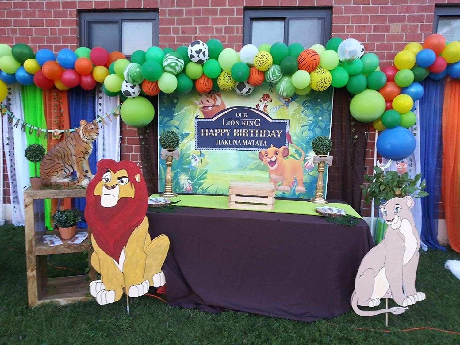 Edcott 5x3ft Simba Lion Roi Bebe Enfant Enfant Garcon Fete Danniversaire Photographie Photo Vinyle Fete Danniversaire Papier Peint Photo Studio De Mariage Tissu Familyportrait Chiffon Accessoires Photo Et Camescopes Gofinancefl Com