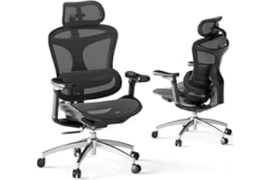 SIHOO Doro C300 Ergonomic Office Chair with Ultra Soft 3D Armrests, Dynamic Lumbar Support for Home Office Chair, Adjustable Backrest Desk Chair, Swivel Big and Tall Computer Chair Black