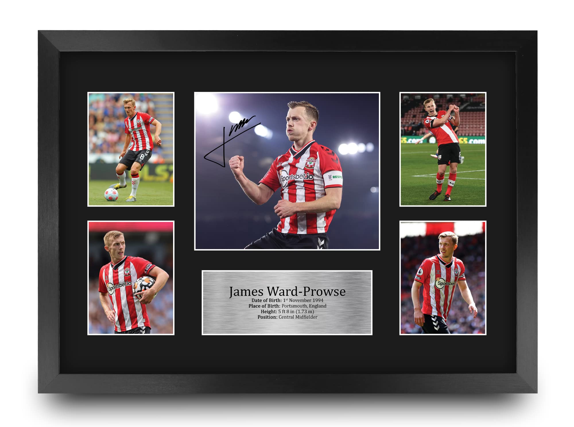 HWC Trading FR A3 James Ward-Prowse Southampton Printed Memorabilia Signed Autograph Photograph Display for Football Fans and Supporters - A3 Framed — image 1