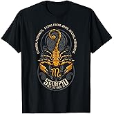 Scorpio Scorpion for Zodiac Horoscope Oct Nov Birthdays T-Shirt