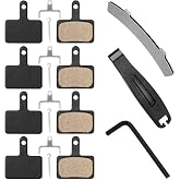 4 Pairs Bike Brake Pads,Bicycle Brake Pads with Installation Tools | Compatible with Trp Tektro Shimano Brake Pads MT200 M355 M446 M315 M365,MTB Bike Disc Brake Pads Ebike Brake Pads
