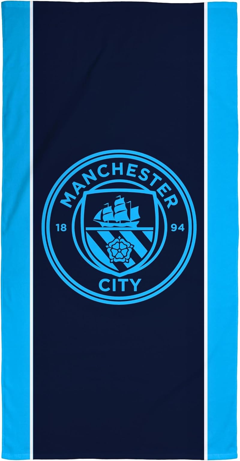 Manchester City FC Towel – 100% Cotton, 75 x 150 cm, Official
