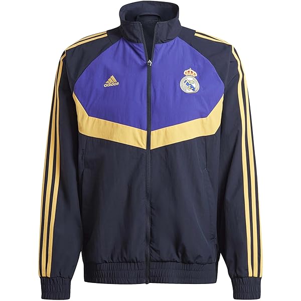 adidas Real Madrid Woven Track Top Blue (US, Alpha, Small, Regular
