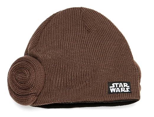 Princess Leia Buns Star Wars Knit Beanie Hat Carrie Fisher Hair