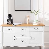 vgoltd Gloss White Vinyl Wrap 30x1000 cm Self-Adhesive Furniture Film view 5