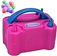IDAODAN Portable Dual Nozzle Rose Red 110V 600W Electric Balloon Blower Pump/Electric Balloon Inflator For Decoration