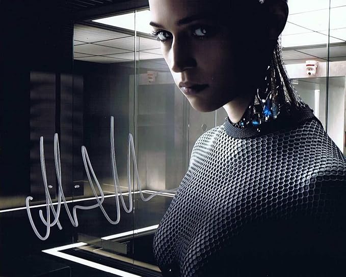 Amazon 直筆サイン エクス マキナ Ex Machina 15 アリシア ヴィカンダー As エヴァ Alicia Vikander As Ava アイドル 芸能人グッズ 通販