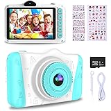 WOWGO Kids Digital Camera - 12MP Children's Selfie Camera with 3.5 Inches Large Screen for Boys and Girls,1080P Rechargeable 