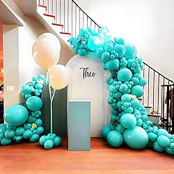 Teal Balloons 12 inch, Turquoise Latex Balloons