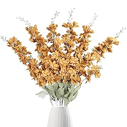IPOPU Delphinium Artificial Flowers 6PCS Larkspur