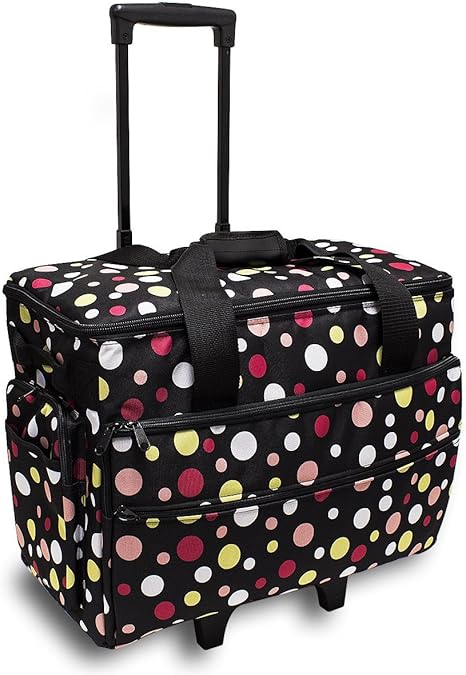 sewing machine carrying case with wheels