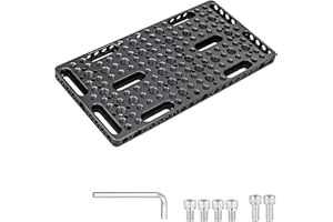 INNOREL CP10 Multi-Functional Cheese Plate with 1/4" & 3/8" Threads, Switching Mounting Plate with Built-in ARRI Locating Hol