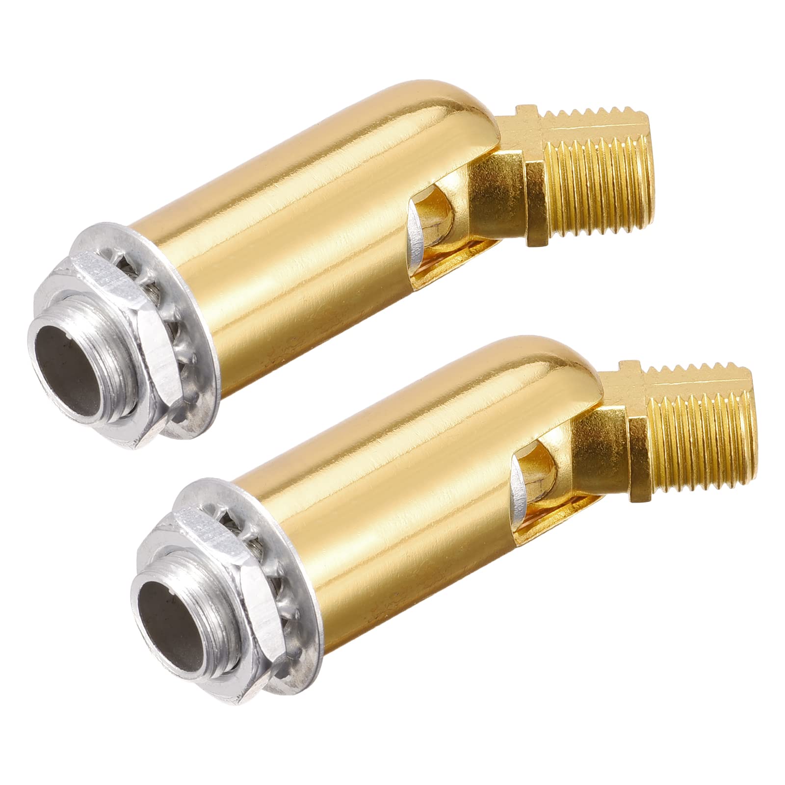 Photo 1 of MECCANIXITY Sloped Ceiling Adapter 180 Degree Swivel M10 Thread, for Chandelier Ceiling Pendant Light, Gold Tone Pack of 2