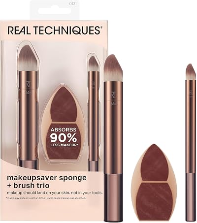 REAL Makeupsaver Sponge + Brush Trio