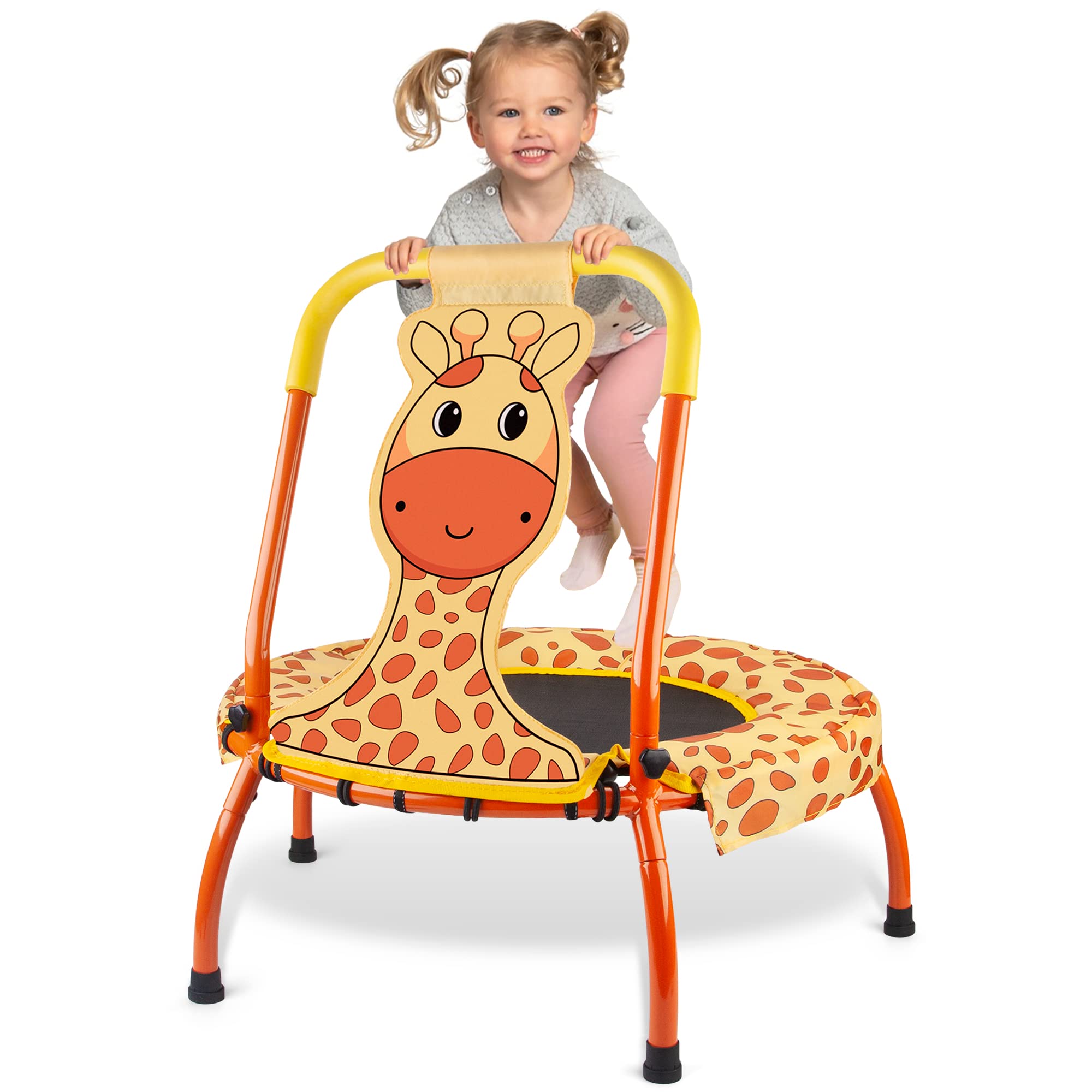 Photo 1 of Yeeeasy Toddler Trampoline Baby Trampoline - Mini Trampolines for Kids 1 Year Plus Nursery Toy Gifts, Baby Gifts for Boys and Girls, Indoor and Outdoor, Giraffe