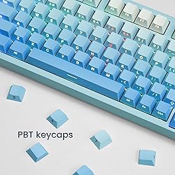 womier PBT keycap Set,Double Shot keycaps 75