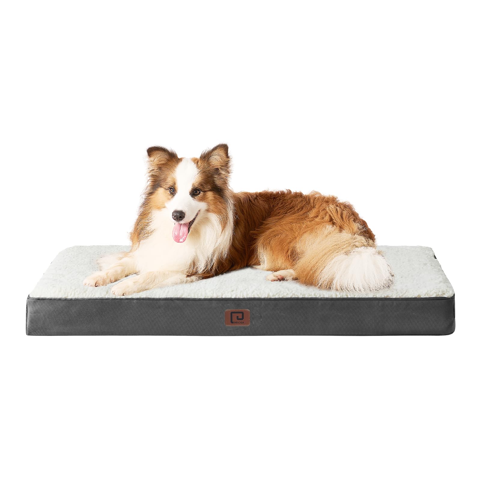 Photo 1 of EHEYCIGA Orthopedic XL Dog Beds for Extra Large Dogs with Removable Washable Cover for Crate, Beige, 41x27