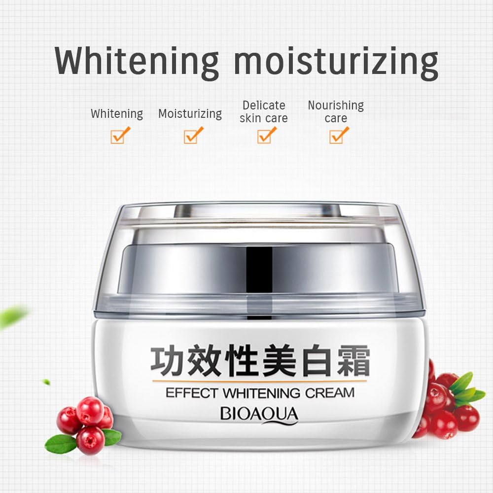 BIOAQUA Effect Whitening Cream Delicate Smooth Silky Texture Elastic Skin Care Nourishing Moisturizing 30g - Image 3