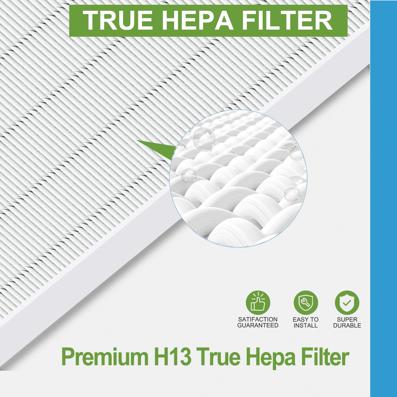 4 Pack 115115 Replacement Filter A Size 21 - Compatible with Winix PlasmaWave Air Purifier C535 5300 5300-2 6300 6300-2 P300 AM90 C909 9800，C535 Filter A