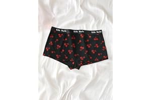 Women's Cute Boyshorts Graphic Mid Rise Boxer Briefs Female Underwear Novelty Panties