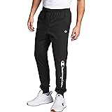 champion flock script grey jogger sweatpants