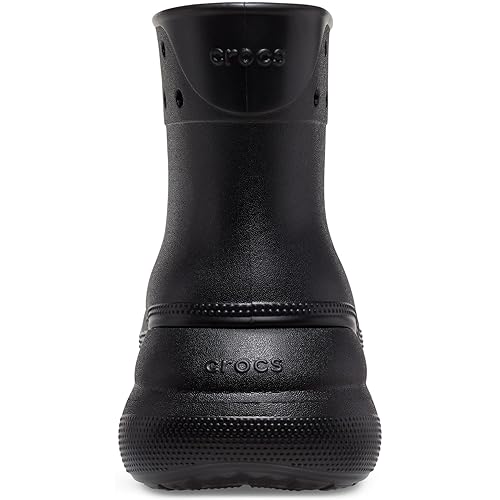 Crocs Unisex Crush Rain Boots, Black, Numeric_6 US Men in Bahrain