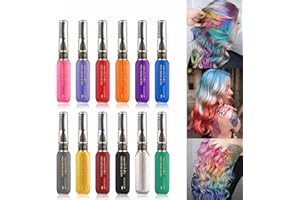 12 Color Temporary H Instantly H Color Dye Washable Great, Halloween, Birthdays, Parties, Concerts