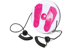 JHYSHAN Waist Whisper Disc,Ab Twister Board with Pull Rope,Home Slimming Waist Twisting Disc,Magnetic Twisting Waist Disc,Exercise Equipment for Slimming and Strengthening Waistwhisper