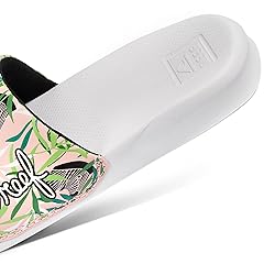 REEF Kids Girls Sandals, Kids One Slide, Zebra, 13