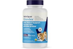 Glandex Dog Anal Gland Fiber Supplement Powder with Pumpkin & Digestive Enzymes – Vet Recommended Healthy Bowels & Digestion 