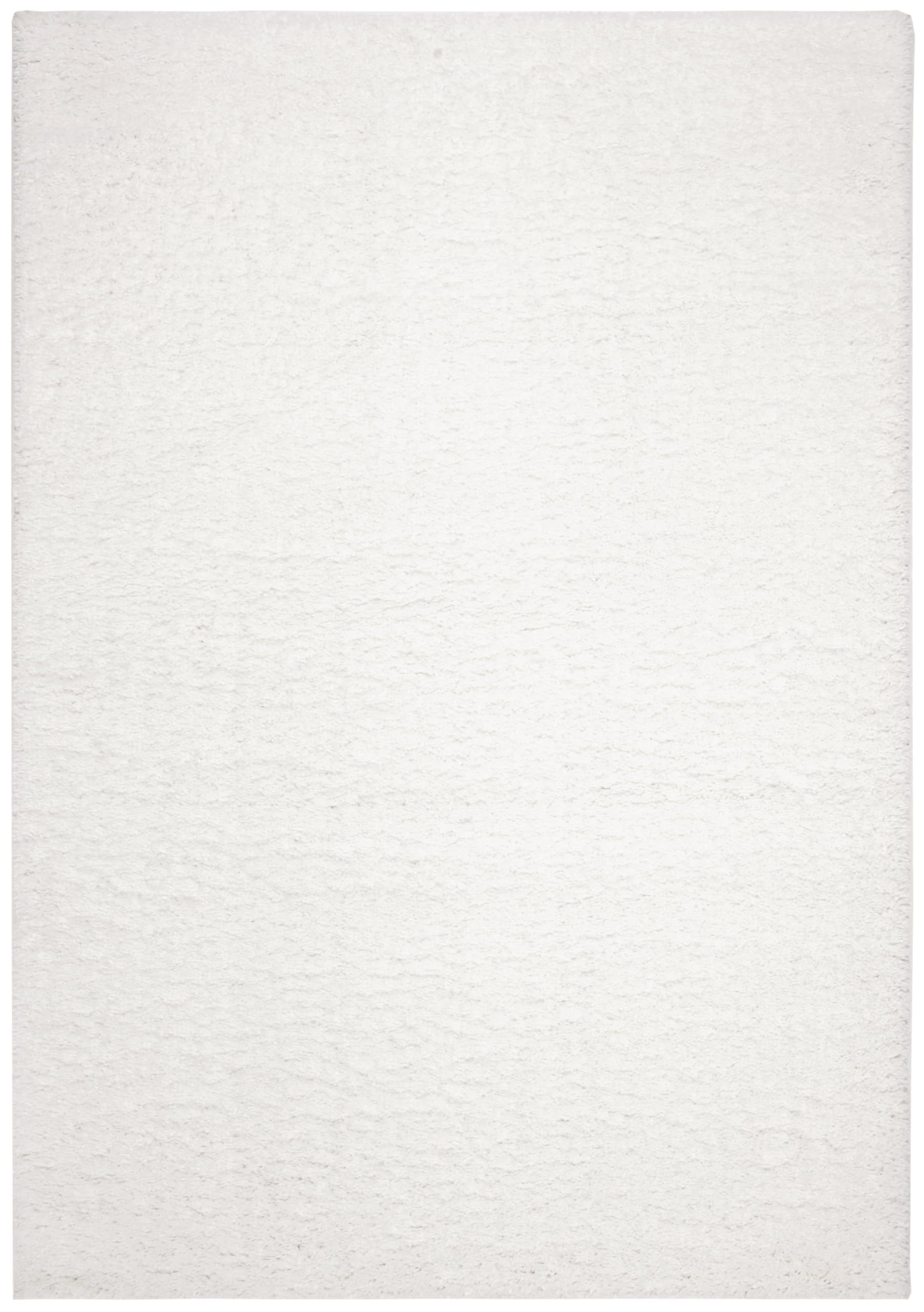 Safavieh Shaggy Indoor Woven Accent Area Rug, August Shag Collection, AUG900, in White, 61 X 91 cm for Living Room, Bedroom or Any Indoor Space