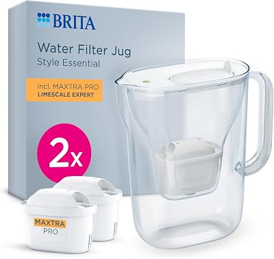 BRITA Style Essential Water Filter Jug White 2.4L incl 2 MAXTRA PRO
