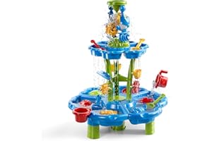 NIPLOOOW Water Table for Toddlers 3-5, Kids Sand Water Table, Water and Sand Activity Sensory Tables Summer Outdoor Toys Beach Toys for Outside Backyard for Kids Toddlers Age 3 4 5 6 7 8