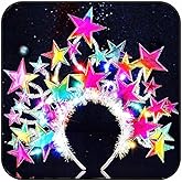 GORTIN Light up Stars Headband LED Headpiece Glowing Halloween Costume Headwear Rave Hair Accessories for Women