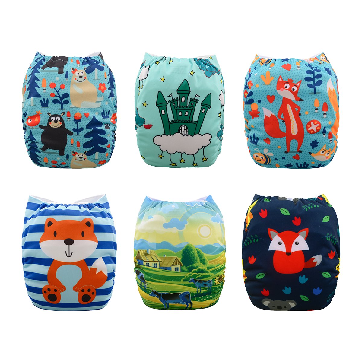 Babygoal Baby Cloth Diapers, Washable Pocket Nappy for