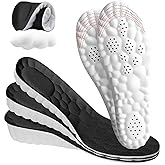 4D Cloud Height Increase Insoles for Men Wowen - Cloud Tech Insole, Soft Memory Foam Insoles, Comfort Steppers Height Increase Insoles Trim to Fit for Men Women (Black, 1.4-in US Men 8-11)