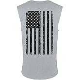 Distressed Black USA Flag - United States Men's Sleeveless Shirt