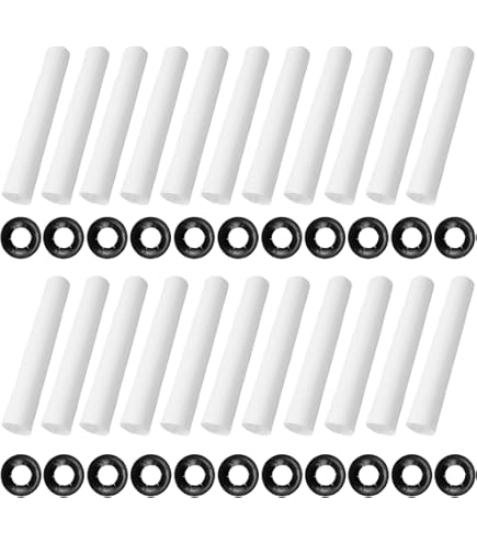 22-Piece Garage Door Quiet Kit - Hinge Roller Sleeves & Shaft Gaskets For Noise Reduction | Fits Most Garage Doors