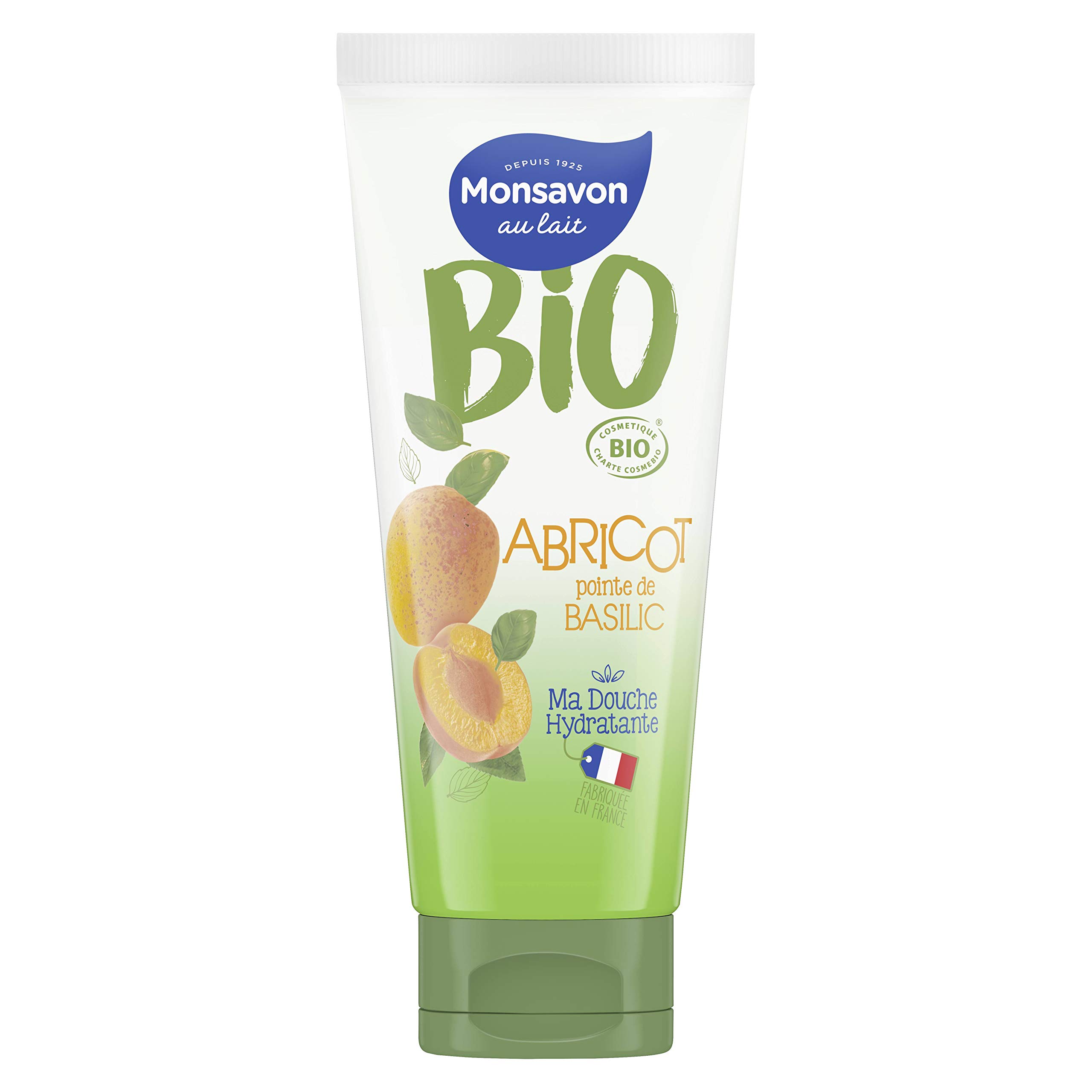 Monsavon Basil Organic Apricot Shower Gel 200 ml