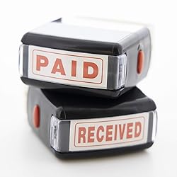 BAZIC Received Self Inking Rubber Stamp