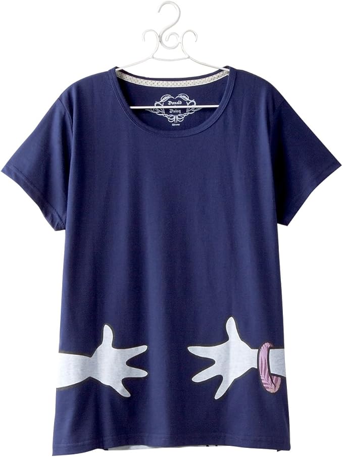 Amazon ニッセン Nissen レディース 大きいサイズ ディズニー Disney ドナルド デイジー ｔシャツ 半袖 薄手素材 ネイビー 4l Tシャツ カットソー 通販