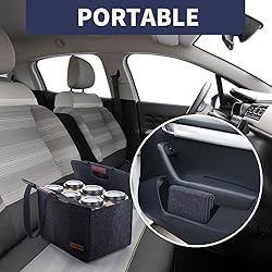 Foyego 6 Cup Drink Carrier with Handle, Reusable