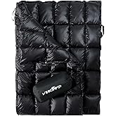 Vihicamp Down Camping Blanket - Packable Lightweight Outdoor Blanket, Warm Compact Backpacking Quilt for Cold Weather, Water-Resistant Puffer Blanket, Ideal for Travel, Hammock, Outdoor Adventures