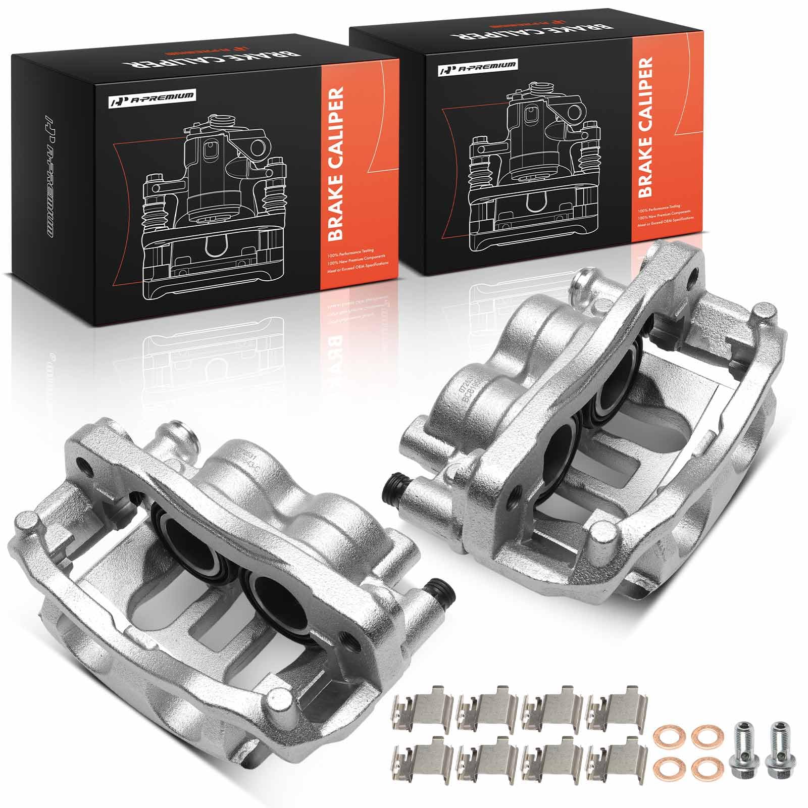 Photo 1 of *** PACK OF 1 *** A-Premium Disc Brake Calipers Assembly with Bracket Compatible with Mercedes-Benz Vehicles - NCV3 Series Sprinter 3500 3500XD 2019-2022, Sprinter 4500 2019-2023 - Rear Driver and Passenger Side