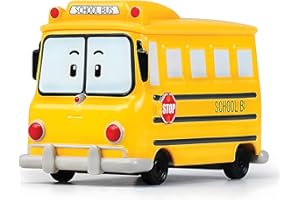 Robocar Poli School B Die-Cast Toy –Mini School Bus Model for Toddlers | Kids Learning Play Cars, Birthday for Age 1+
