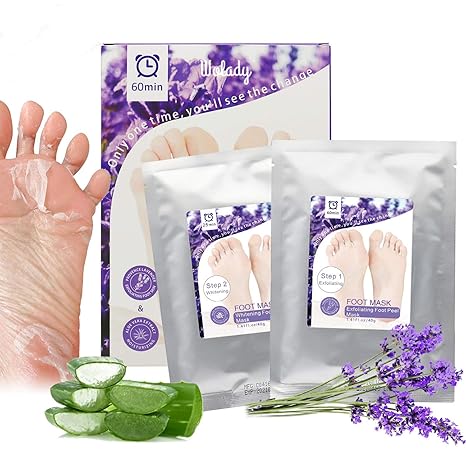Fuss Peeling Maske 2 Paar Fußmaske Exfoliating Socken Hornhaut Schwielen und abgestorbene Haut Entferner Baby Füße Innerhalb 