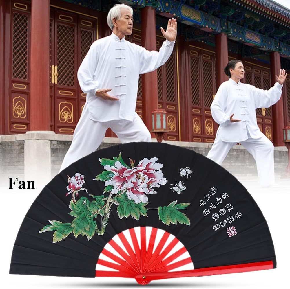 Tai Chi Fan, Chinese Kung Fu Martial Arts Fan Bamboo Silk Fan Right