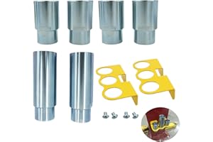 YANGCAN 10315 Stack Truck Adapter Kit Compatible with Challenger Lift CL9 CL10 E10 VS10 X10 SA10x, For 10K/12K Two Post and Inground Car and Truck Lifts, (4) 3" & (2) 6" stack adapters with Organizer