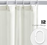 Furlinic Beige Shower Curtain Extra Large 72 x 78 inch with 12 Rings Waterproof view 4