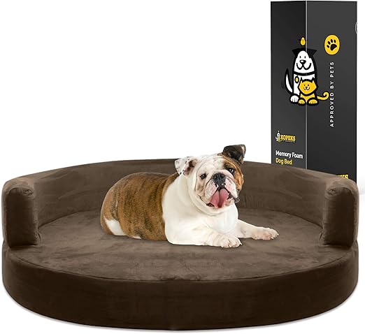 fala deluxe orthopedic memory foam bolster dog bed